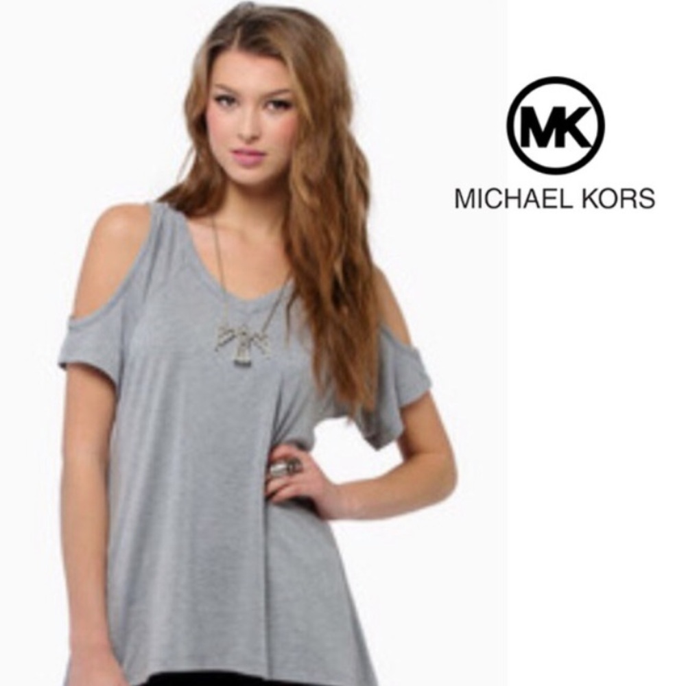 SOLD- Michael Kors Cold Shoulder T-Shirt